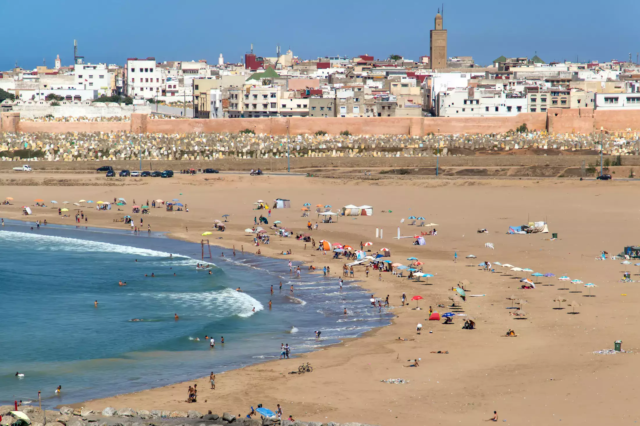Rabat Beaches in Morocco.
