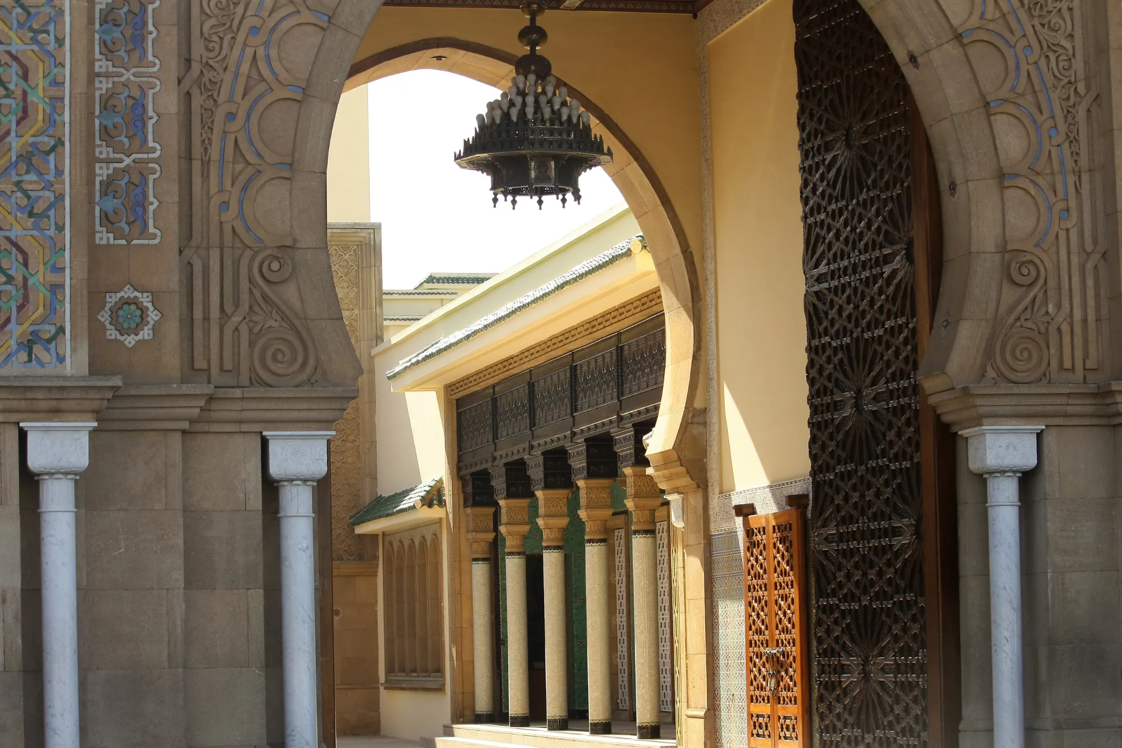 Inside of the Royal palace Rabat Morocco.