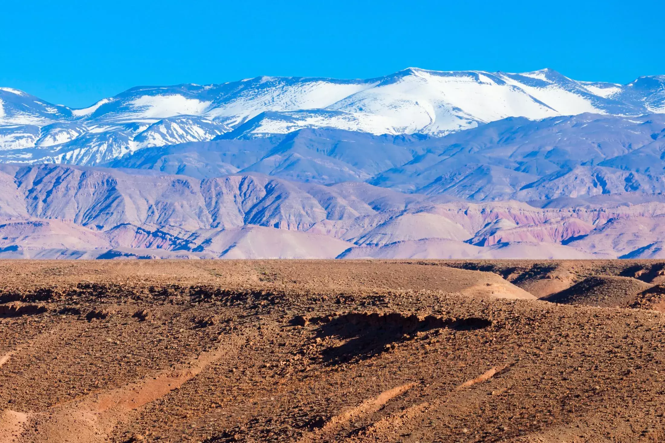 The High Atlas Mountains in Morocco
